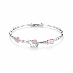 925 Sterling Silver Kids Unicorn Flower Kadali Bracelet