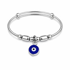 925 Sterling Silver Kids Nazar Charm Kadali Bracelet