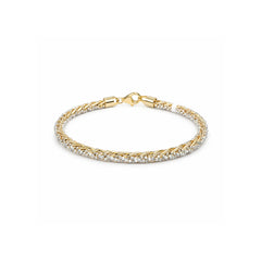 925 Silver Dual Tone Braided Bracelet for Women