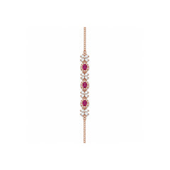 Rose Glod Color Stone Bracelet