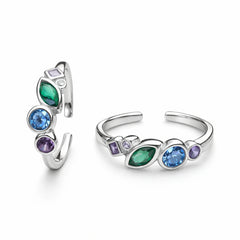 925 Silver close setting Adjustable Toe Ring