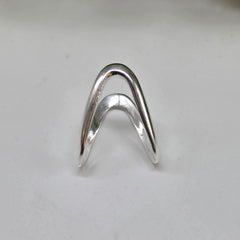 925 Sterling Silver Adjustable Vanki Ring
