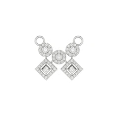925 Sterling Silver CZ Mangalsutra Pendant – Round & Diamond Shape Drop Design