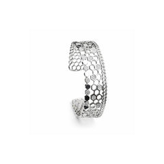 925 Sterling Silver Honeycomb Cuff Kada