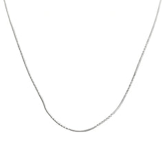 925 Sterling Silver Singapore Chain Necklace – Twisted Diamond Cut Silver Chain