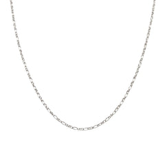 925 Sterling Silver Figaro Chain Necklace – Classic Italian Link Silver Chain