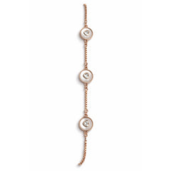 Rose Gold Heart Bracelet | Mother of Pearl Heart Charm Bracelet