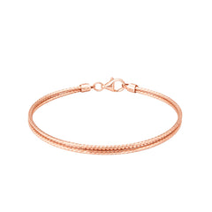 925 Sterling Silver Rose Gold Kada