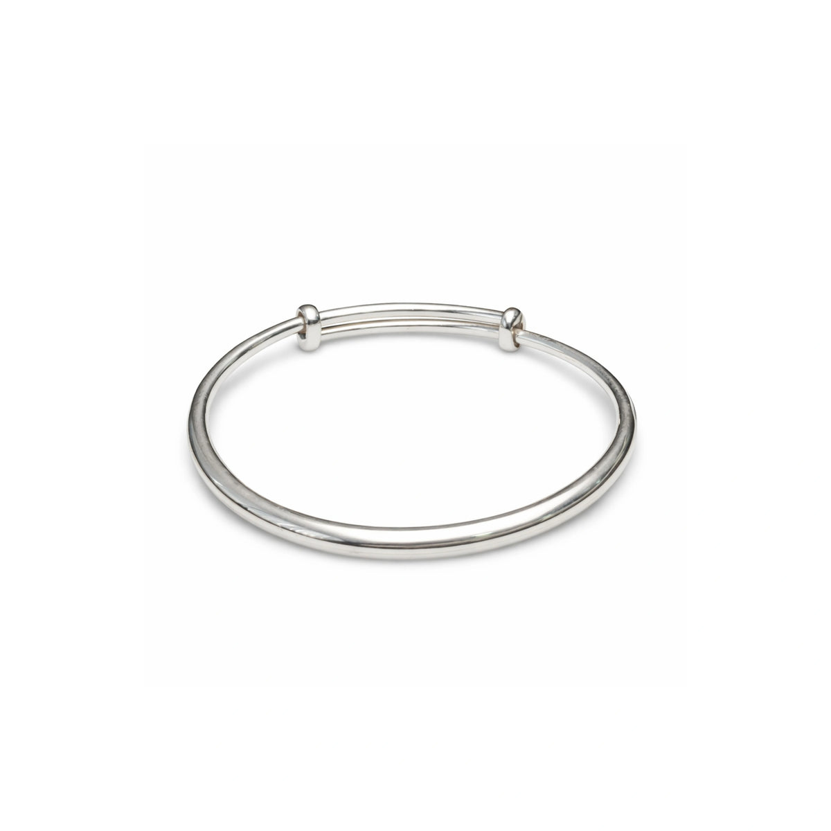 925 Sterling Silver Adjustable Kada Bracelet for Women