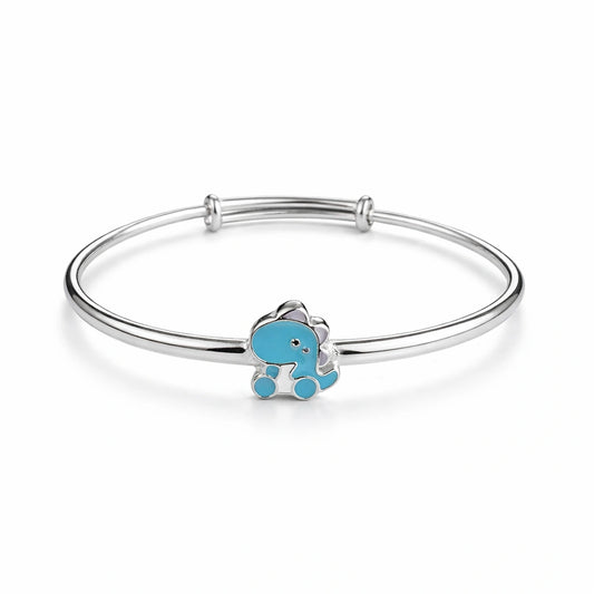 925 Sterling Silver Kids Dinosaur Kadali Bracelet