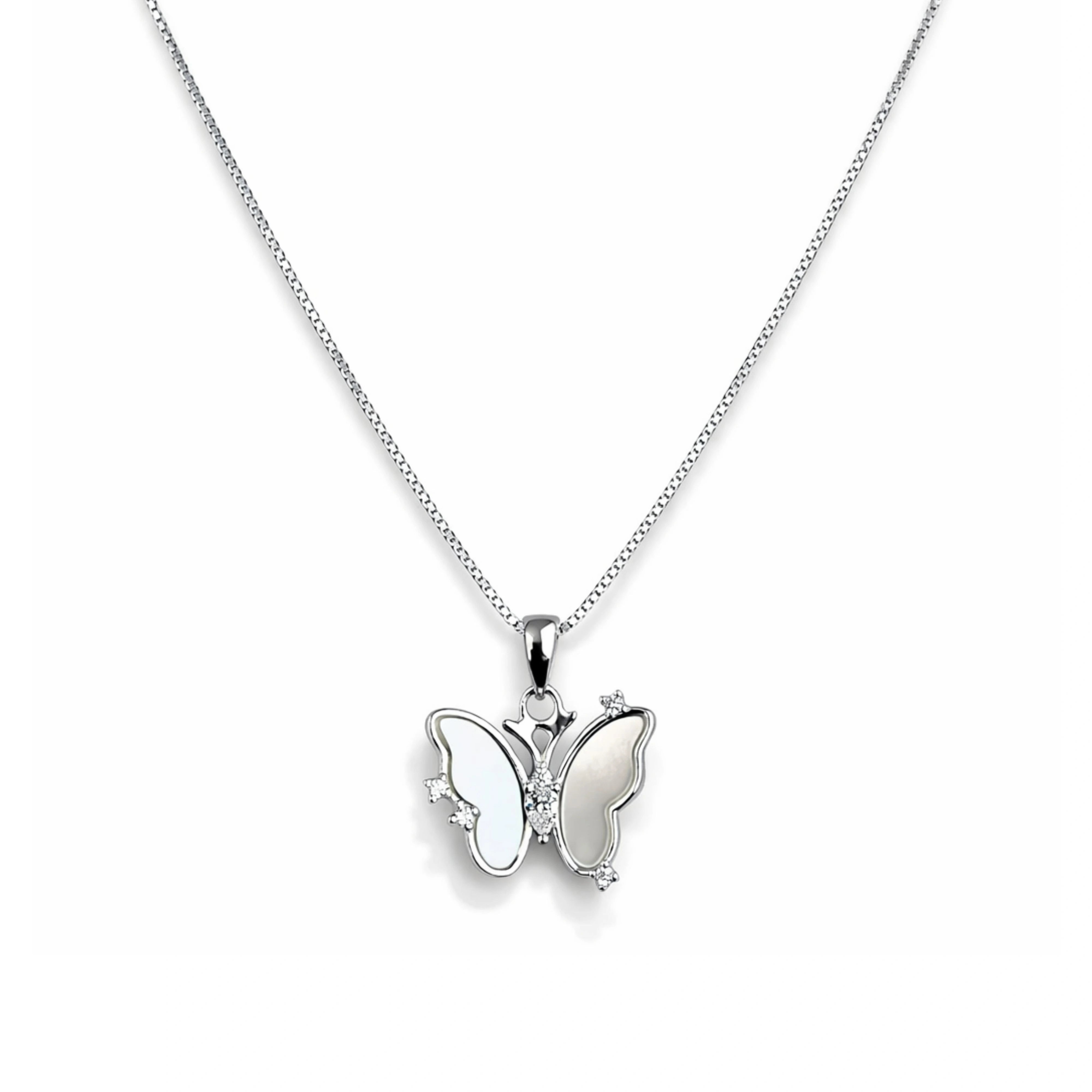 925 Sterling Silver Butterfly Pendant for Women
