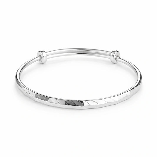 925 Sterling Silver Kids Textured Kadali Bracelet