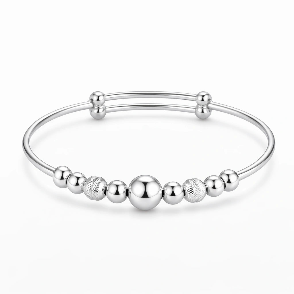 925 Sterling Silver Kids Designer Bead Kadali Bracelet