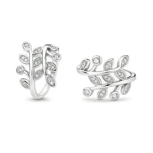 925 Sterling Silver Nature Vine Adjustable Ring