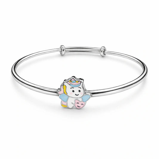 925 Sterling Silver Kids Cute Angel Kadali Bracelet