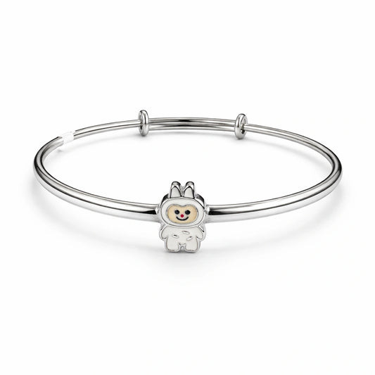 925 Sterling Silver Kids Cute Bunny Kadali Bracelet