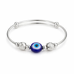 925 Sterling Silver Kids Evil Eye Kadali Bracelet