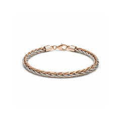 925 Silver Elegant Twisted Multi Strand Bracelet with Lobster Clasp