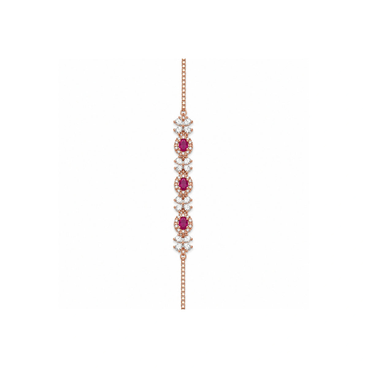 Rose Glod Color Stone Bracelet