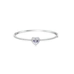 925 Sterling Silver Heart Design Kada for Women