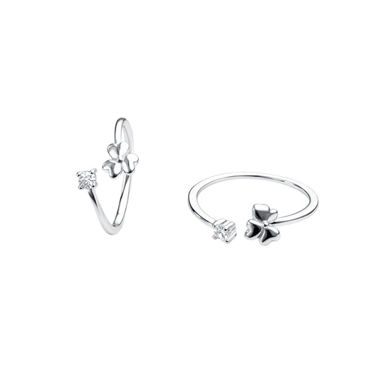 925 Sterling Silver Flower Toe Ring