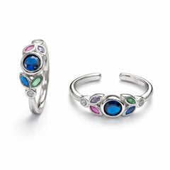 925  Silver close setting Adjustable Toe Ring