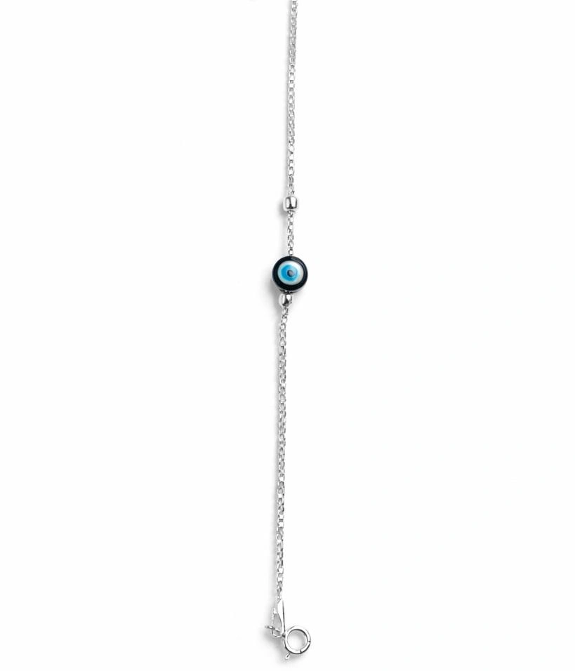 925 Sterling Silver Evil Eye Bracelet for Women
