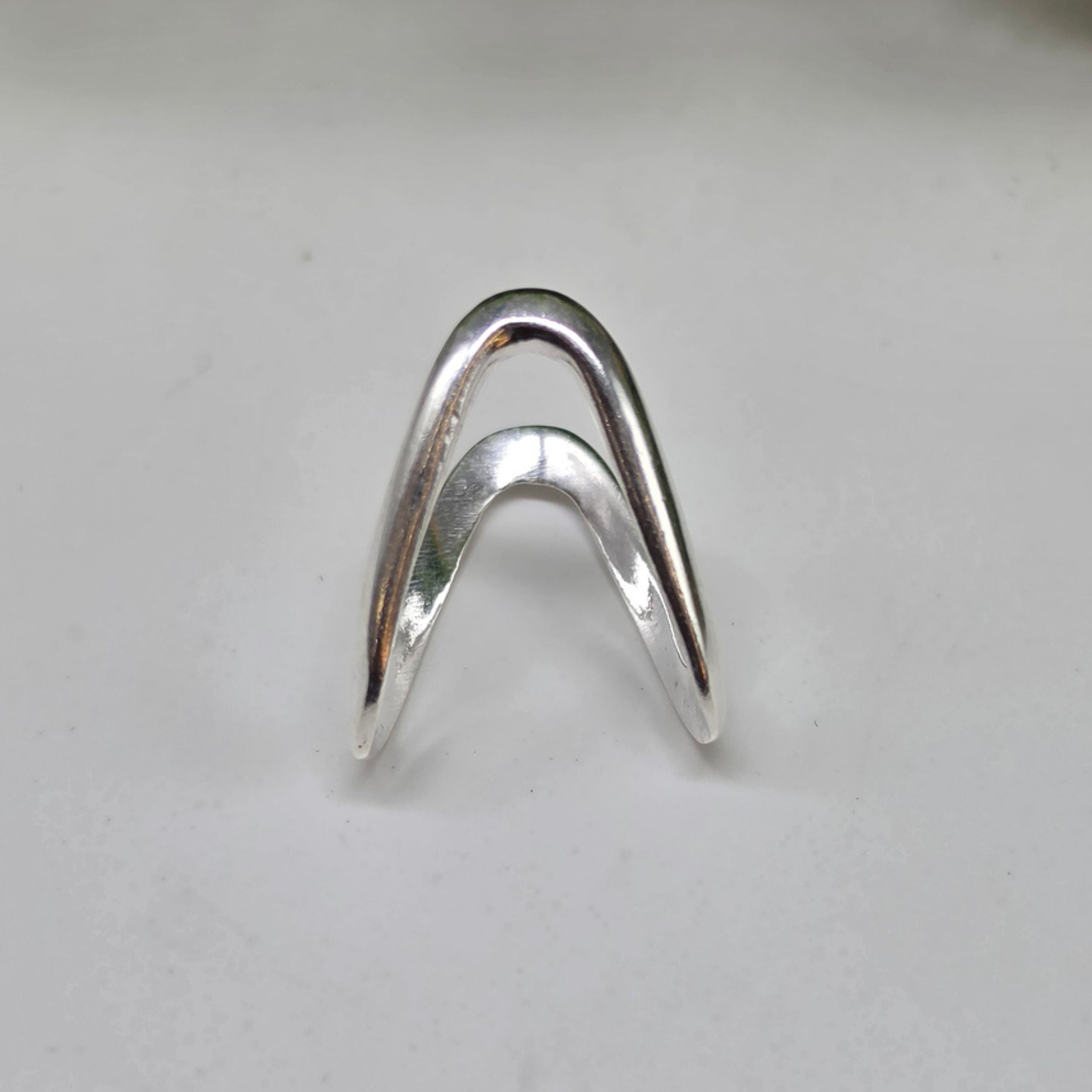 925 Sterling Silver Adjustable Vanki Ring