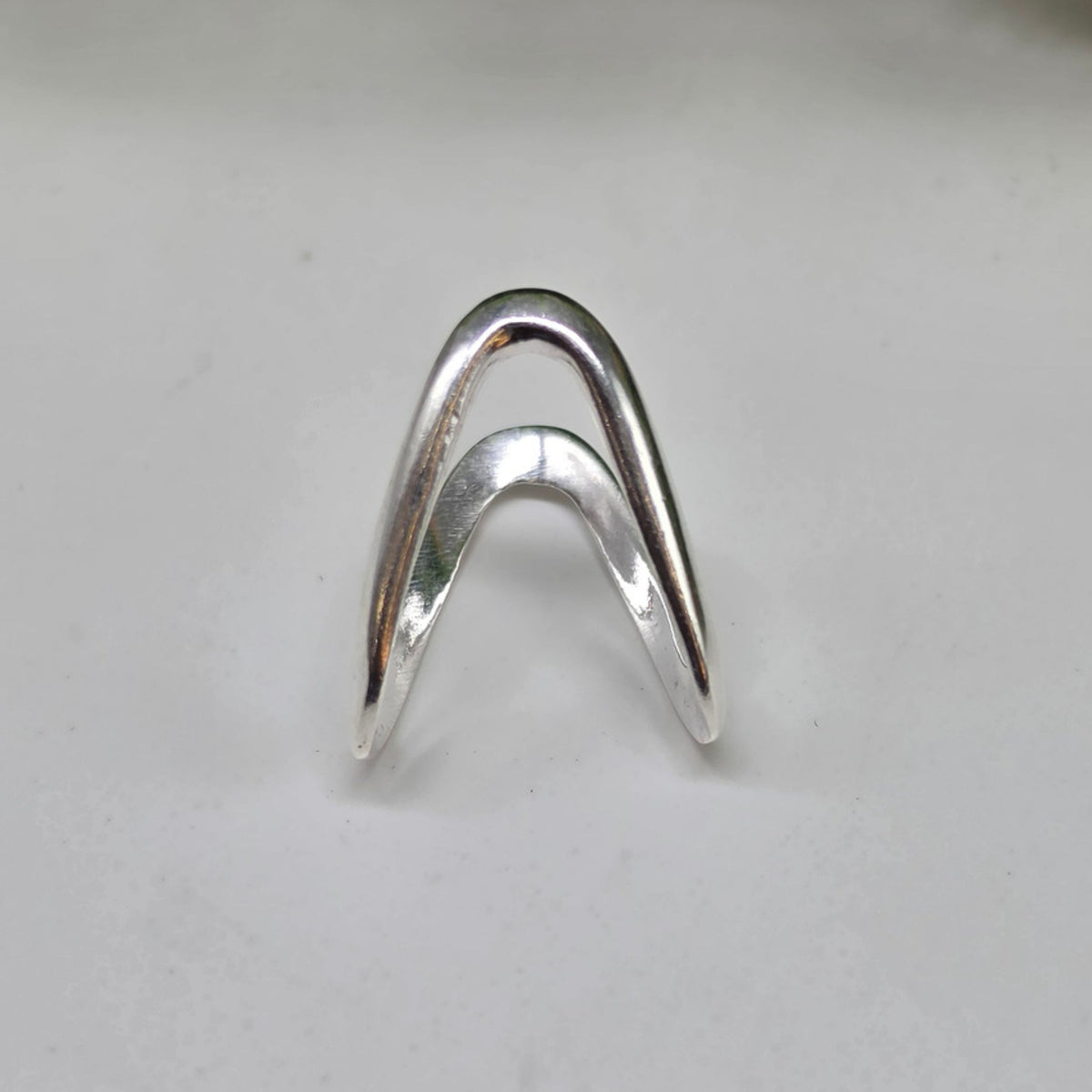 925 Sterling Silver Adjustable Vanki Ring