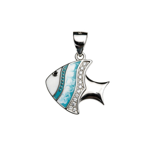 Exclusive Enamel Fish Pendant