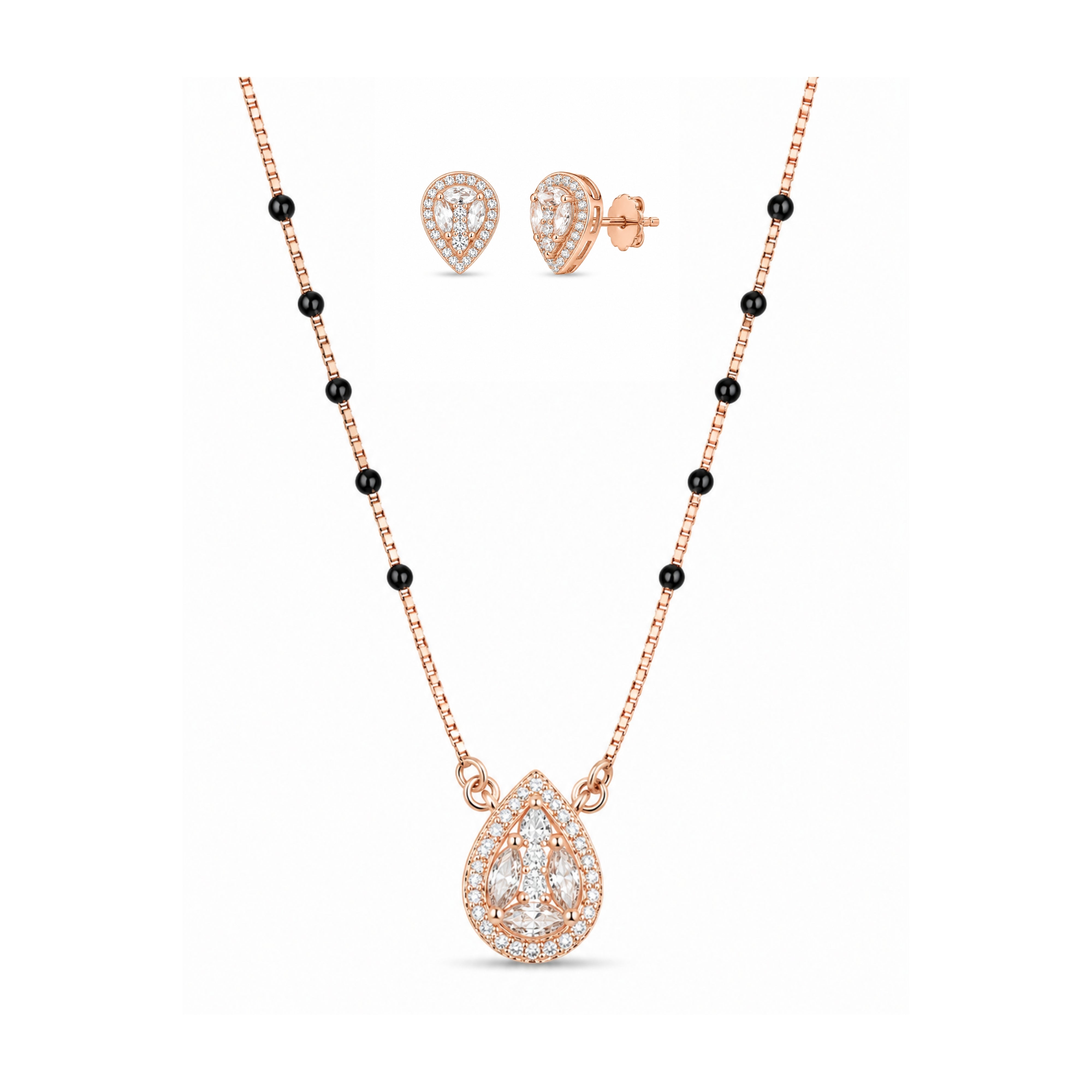 Rose Gold Mangalsutra Set
