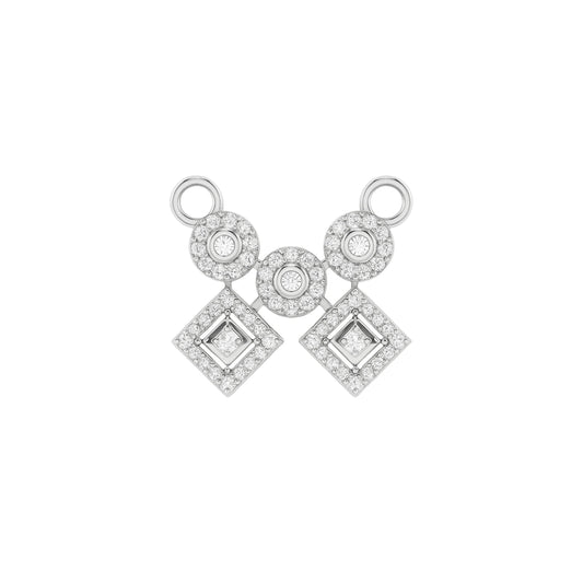 925 Sterling Silver CZ Mangalsutra Pendant – Round & Diamond Shape Drop Design