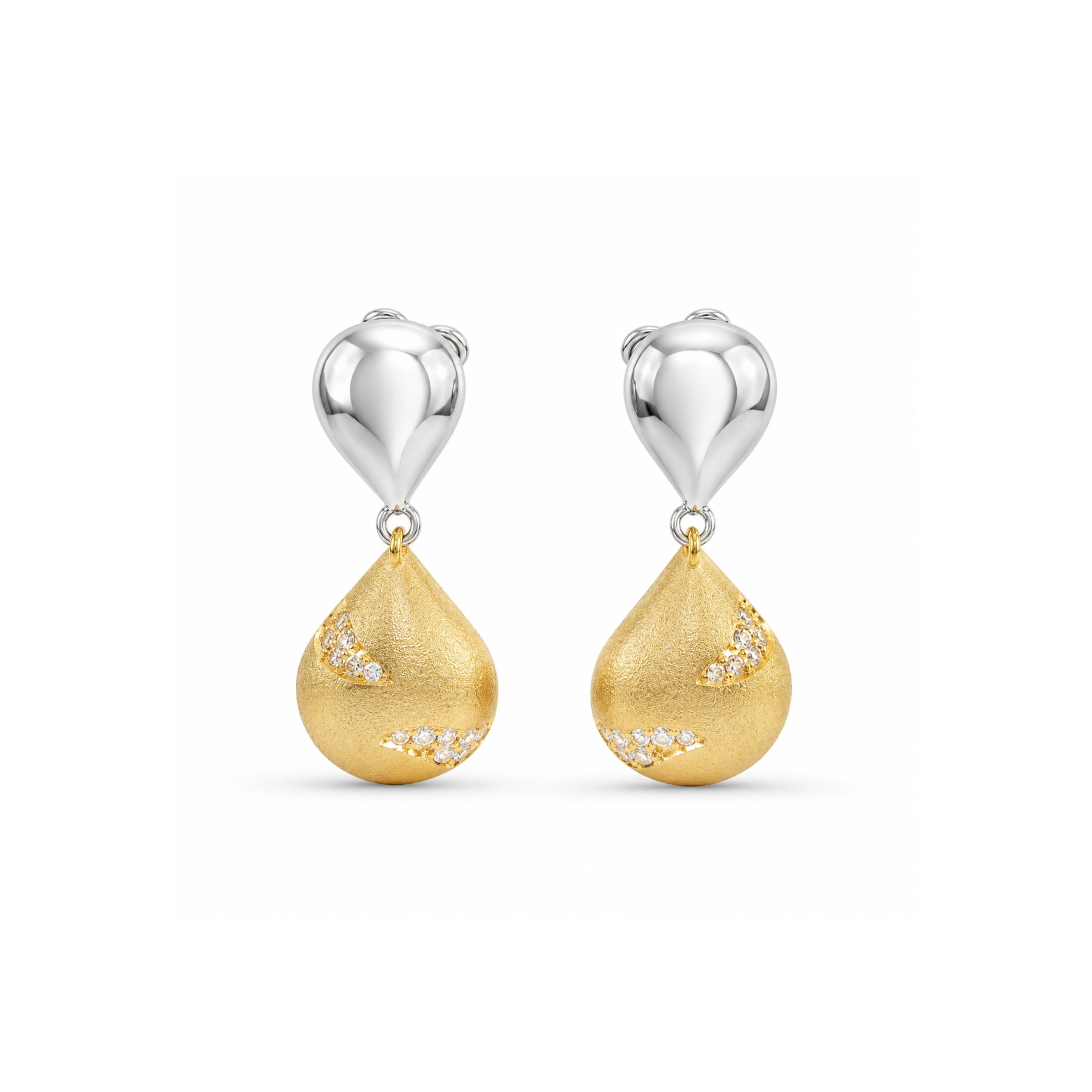 925 SilverDual Tone Earrings