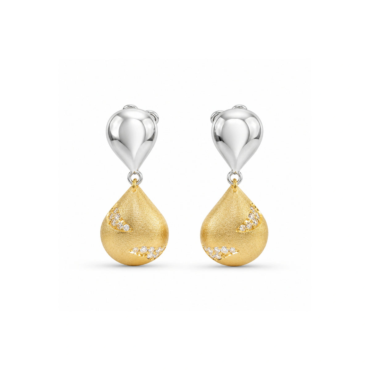 925 SilverDual Tone Earrings