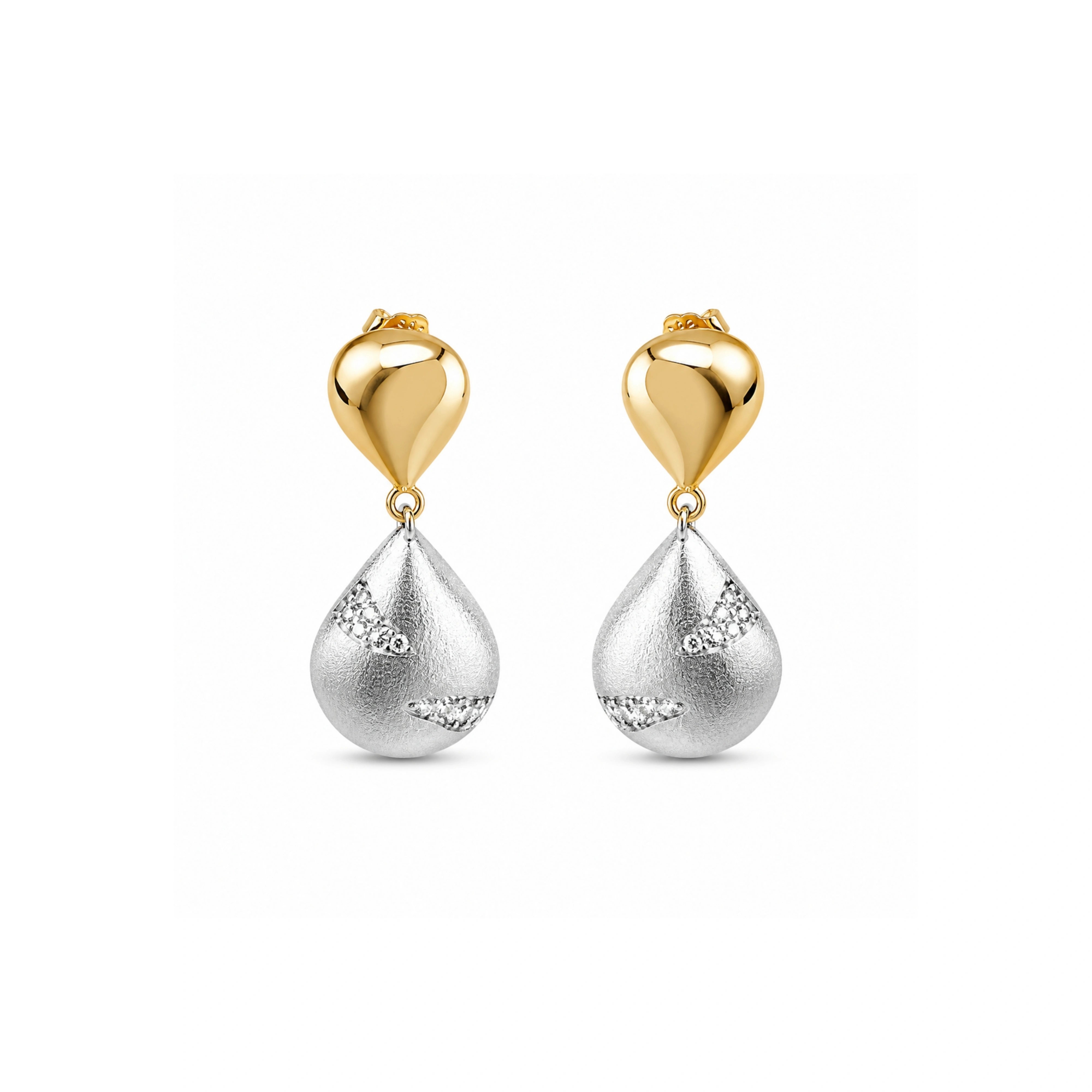 925 Silver Dual Tone Earrings
