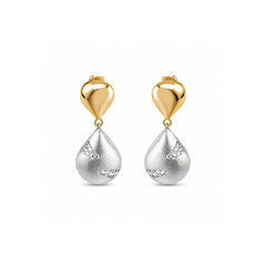 925 Silver Dual Tone Earrings