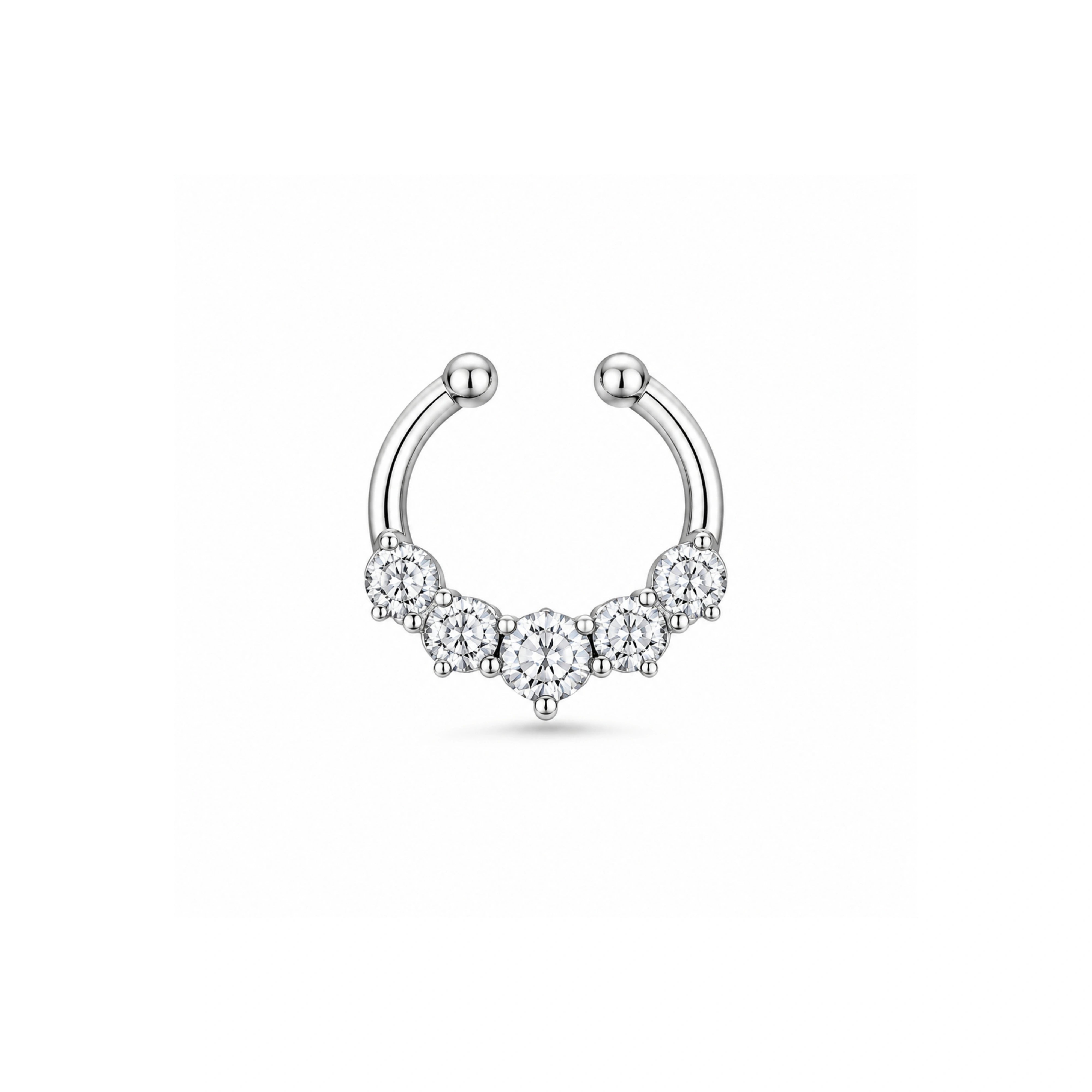 925 Silver Septum Nose Pin