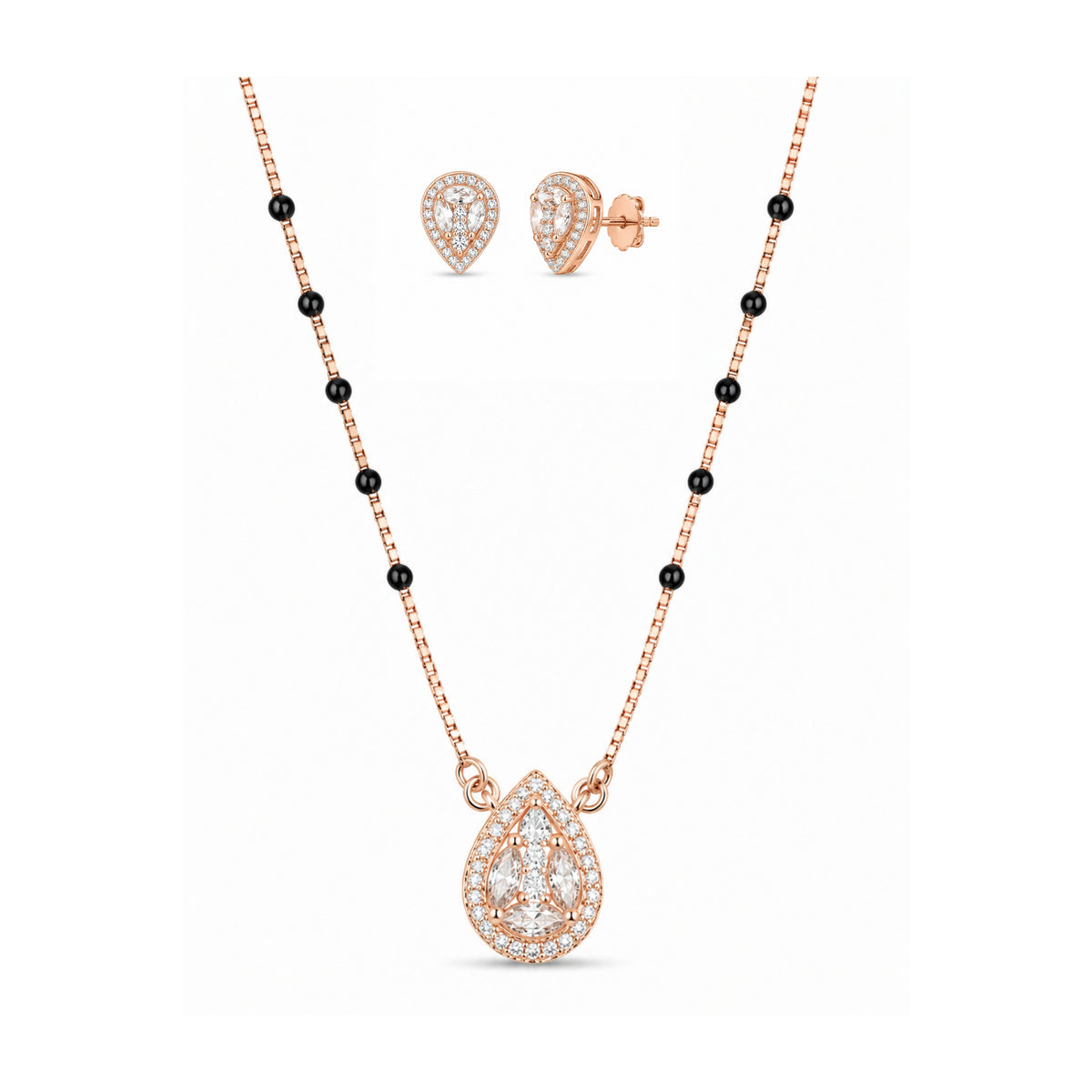 Rose Gold Mangalsutra Set