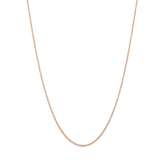 925 Sterling Silver Rose Gold Snake Chain