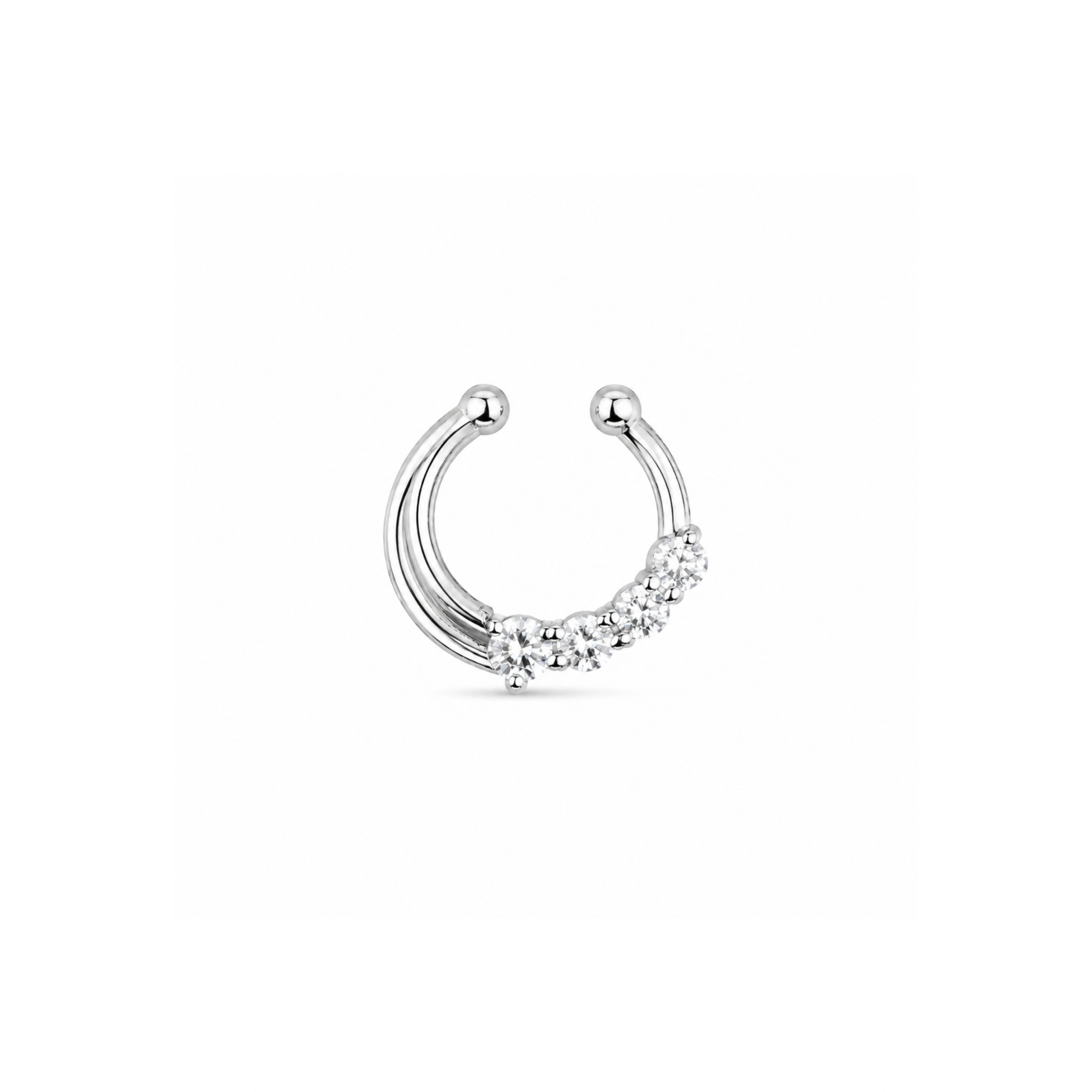 925 Silver Septum Nose Pin