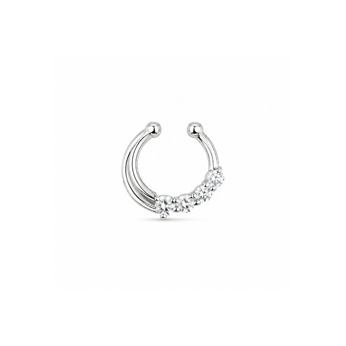 925 Silver Septum Nose Pin