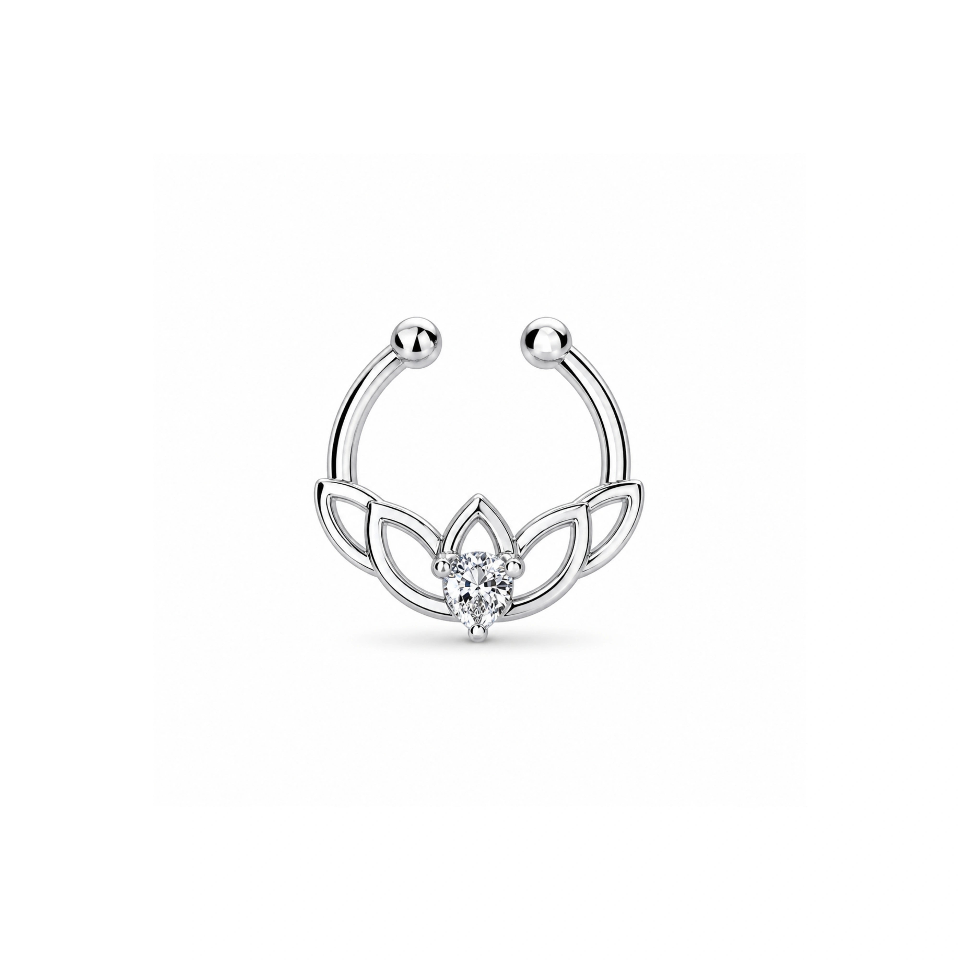 925 Silver Septum Nose Pin