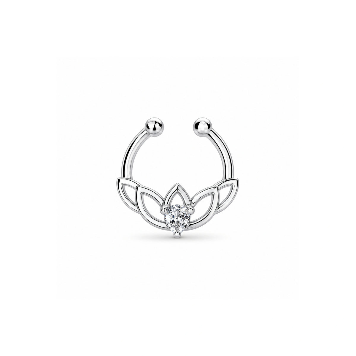 925 Silver Septum Nose Pin