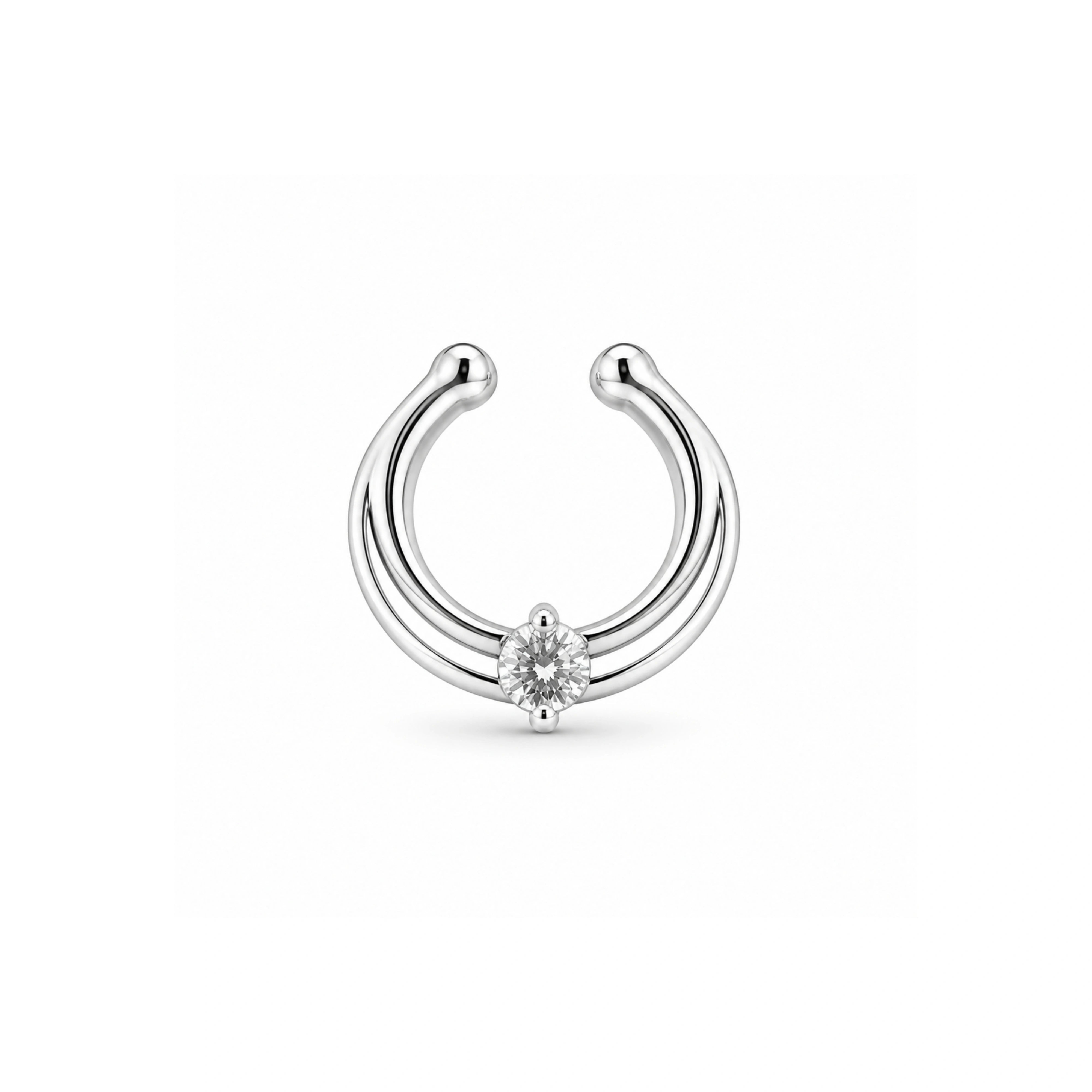 925 Silver Septum Nose Pin