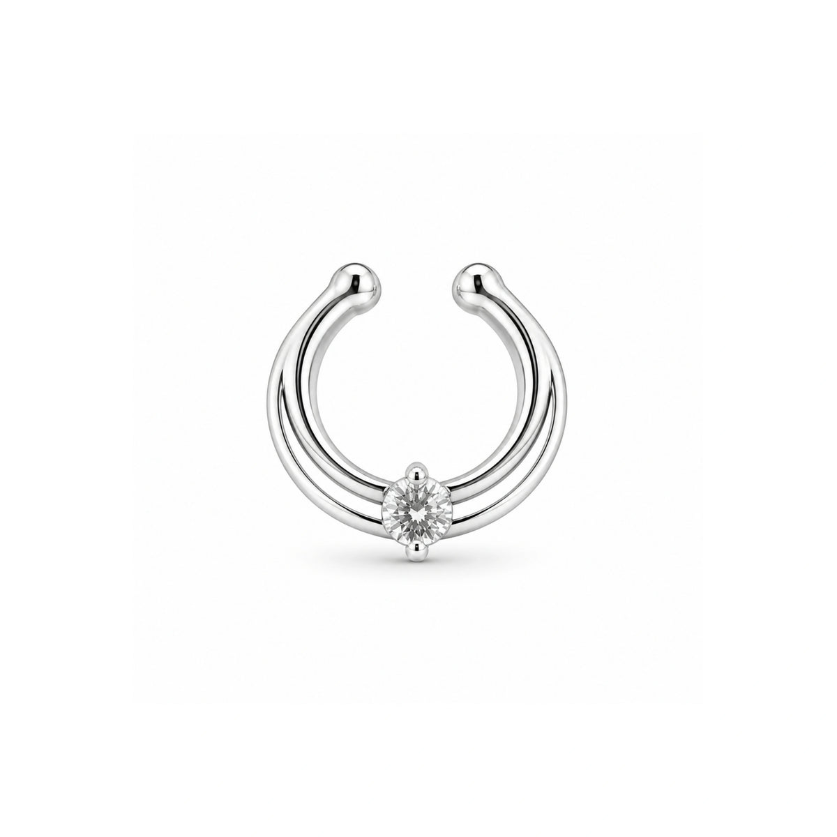 925 Silver Septum Nose Pin