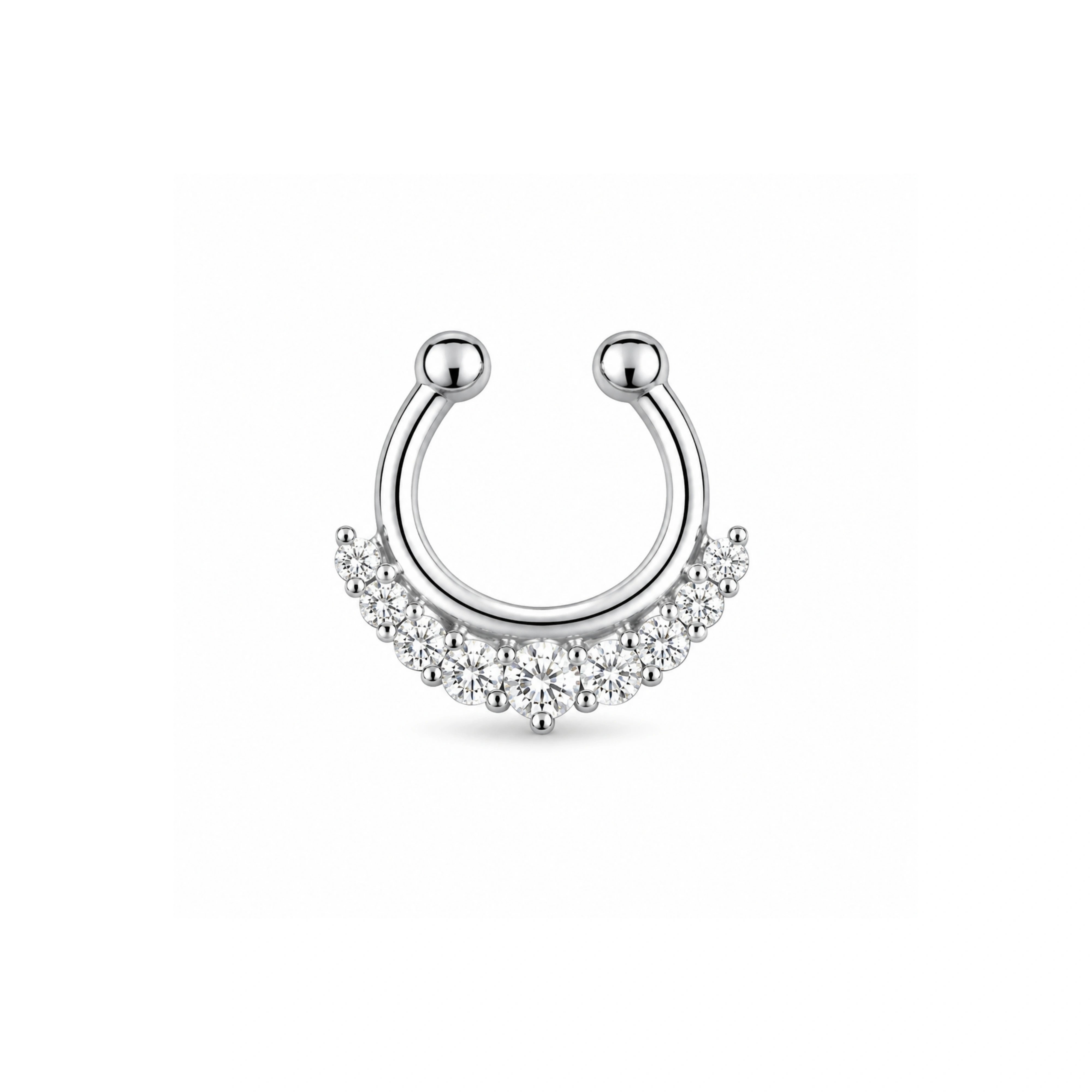 925 Silver Septum Nose Pin