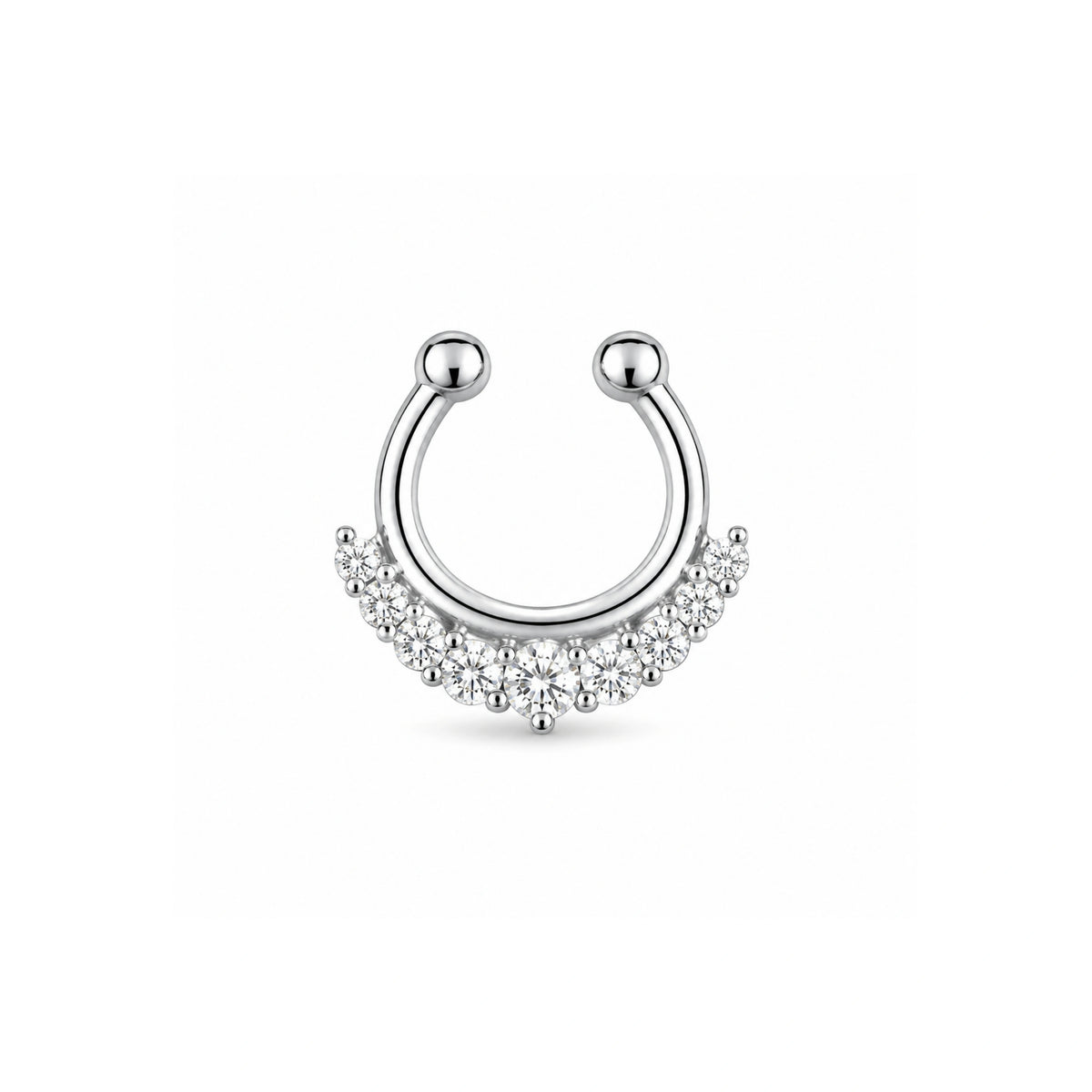 925 Silver Septum Nose Pin