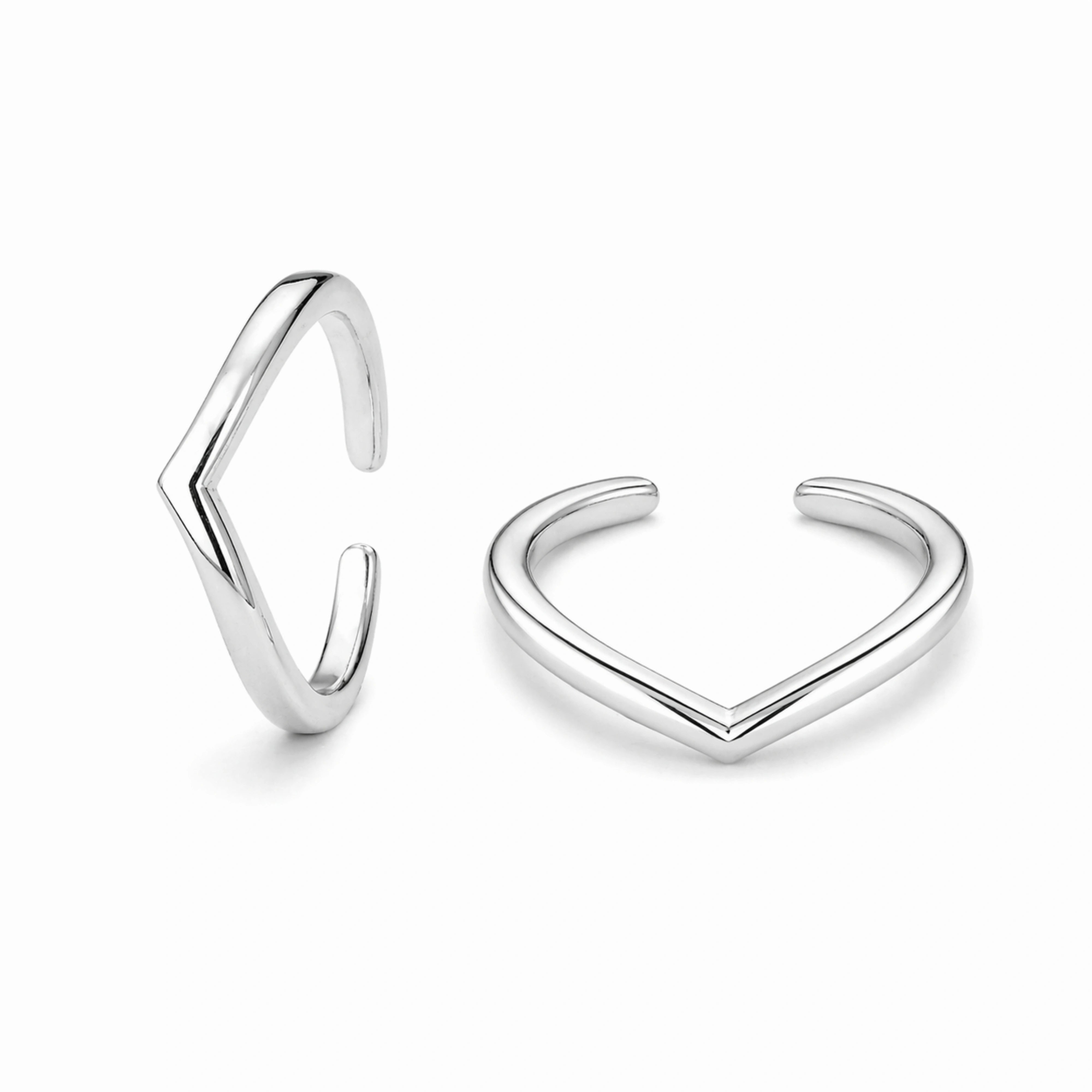 925 Sterling Silver  V Shape Toe Ring