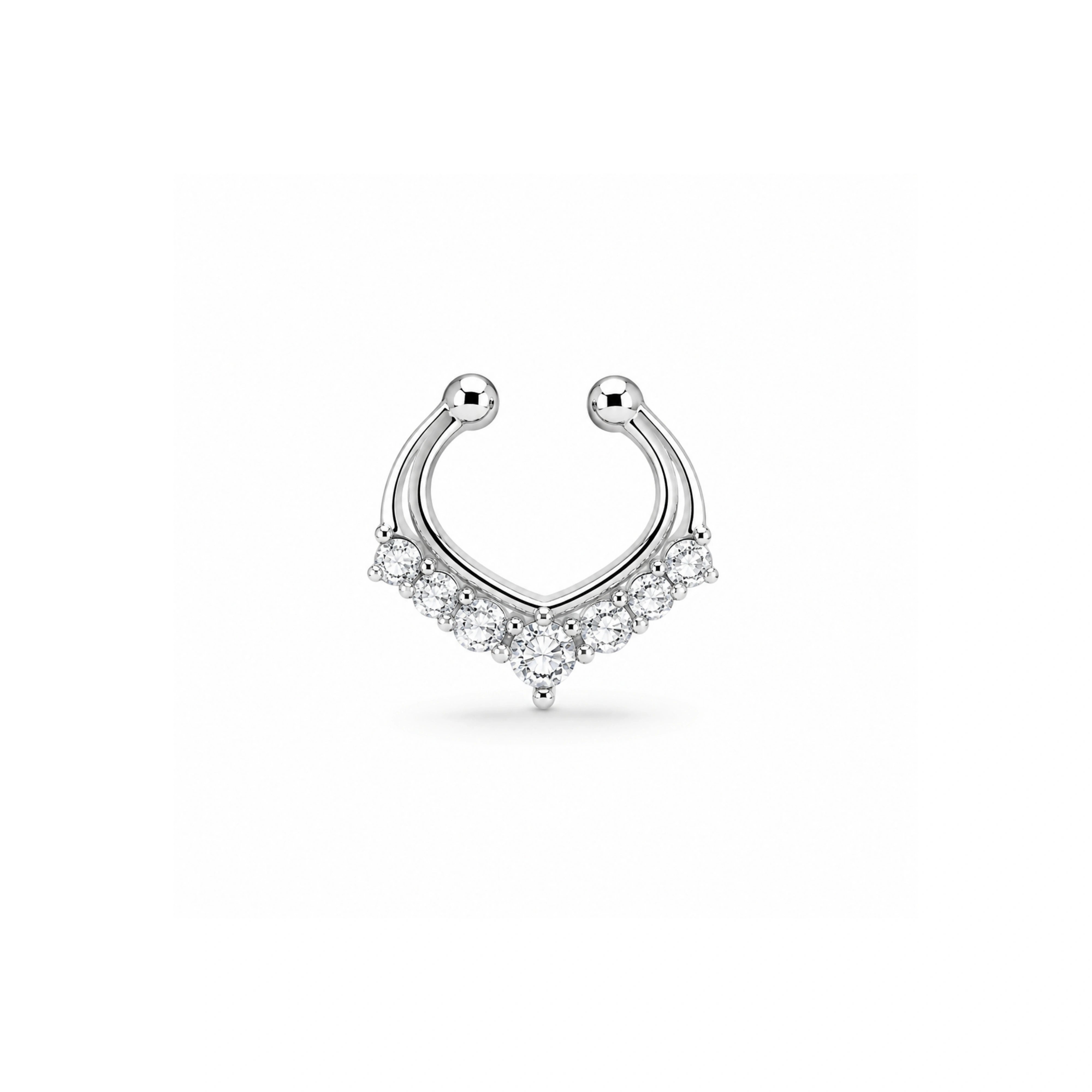 925 Silver Septum Nose Pin
