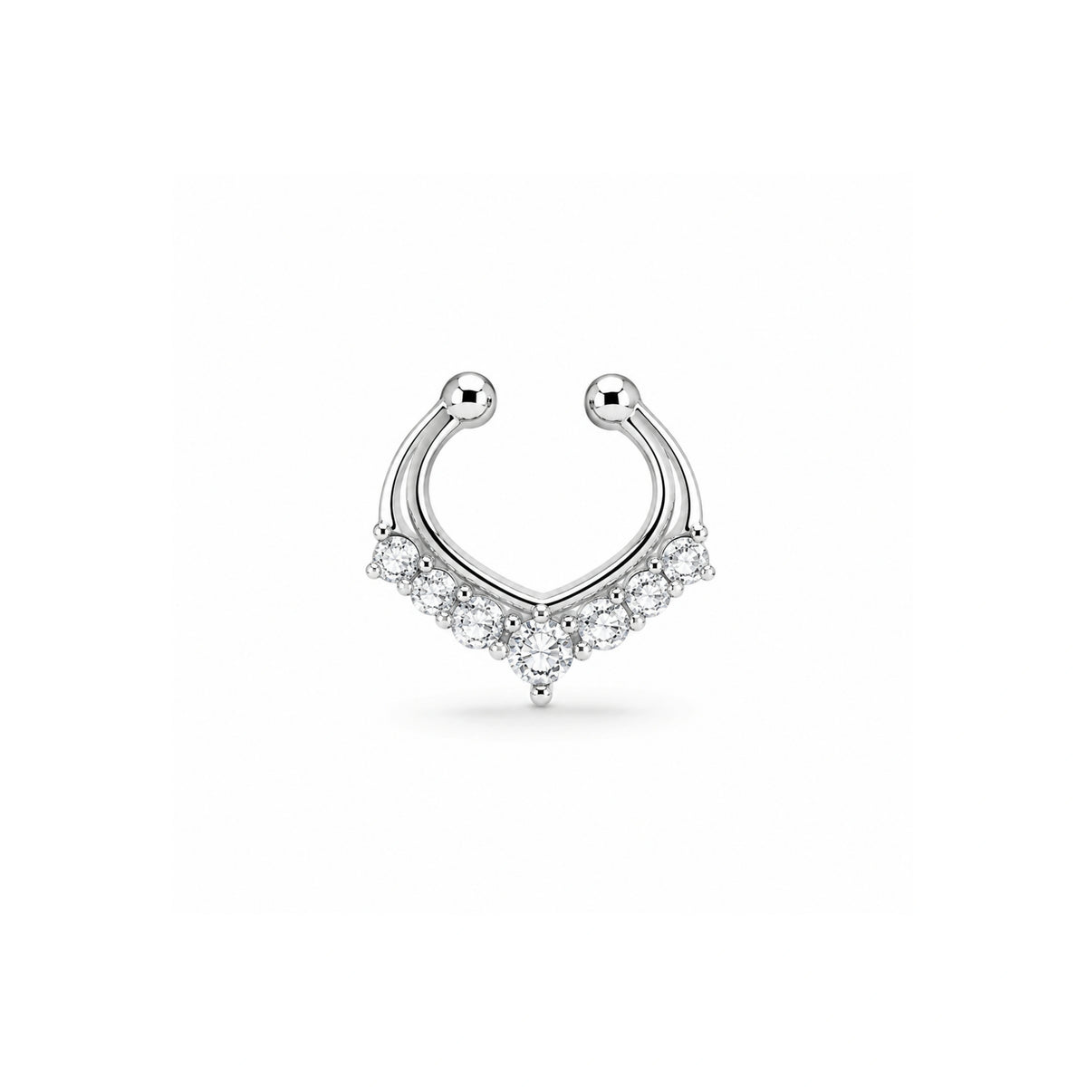 925 Silver Septum Nose Pin
